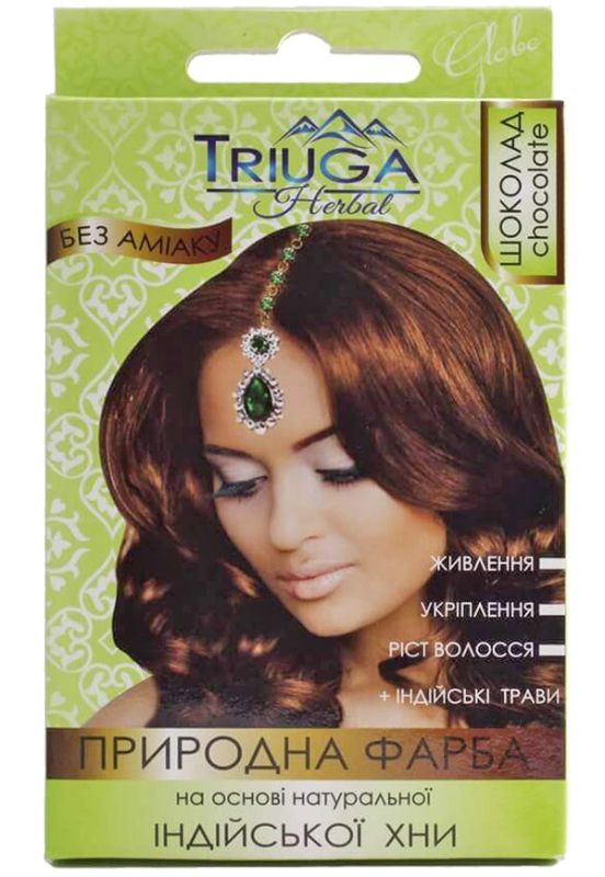 Триюга Хербал Краска для волос на основе хны - Шоколад