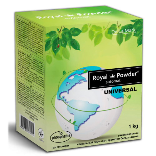 DeLaMark Стиральный порошок Royal Powder Universal с ароматом белых цветов
